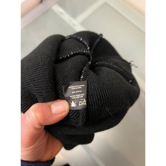 Bridger Bowl Ski Area Bozeman Montana adult winter snow pom beanie staff EUC - Picture 3 of 3